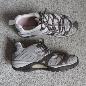 Merrell/Vibram Siren Sport Womens Hiking/Train Shoes Gray/Brown Size 7 #J58282
